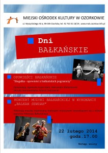 bałkany - plakat koncert i opowieści